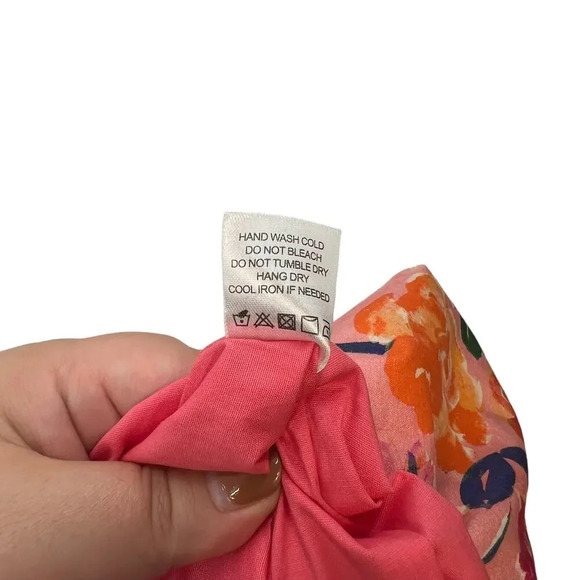 Lovers + Friends Orchid Dress Sunset Floral Print Wrap Pink Size Small - Picture 16 of 16